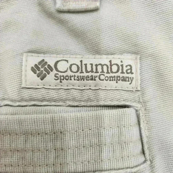 Columbia Cotton Side Zip pocket Relaxed Fit Pants, Tan, Men's 34 - Picture 5 of 6